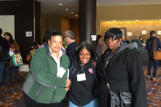 Ms. Pam, Ms. Kamira Gardner and Ms. Julia Grimes attending the labor notes conference.jpg